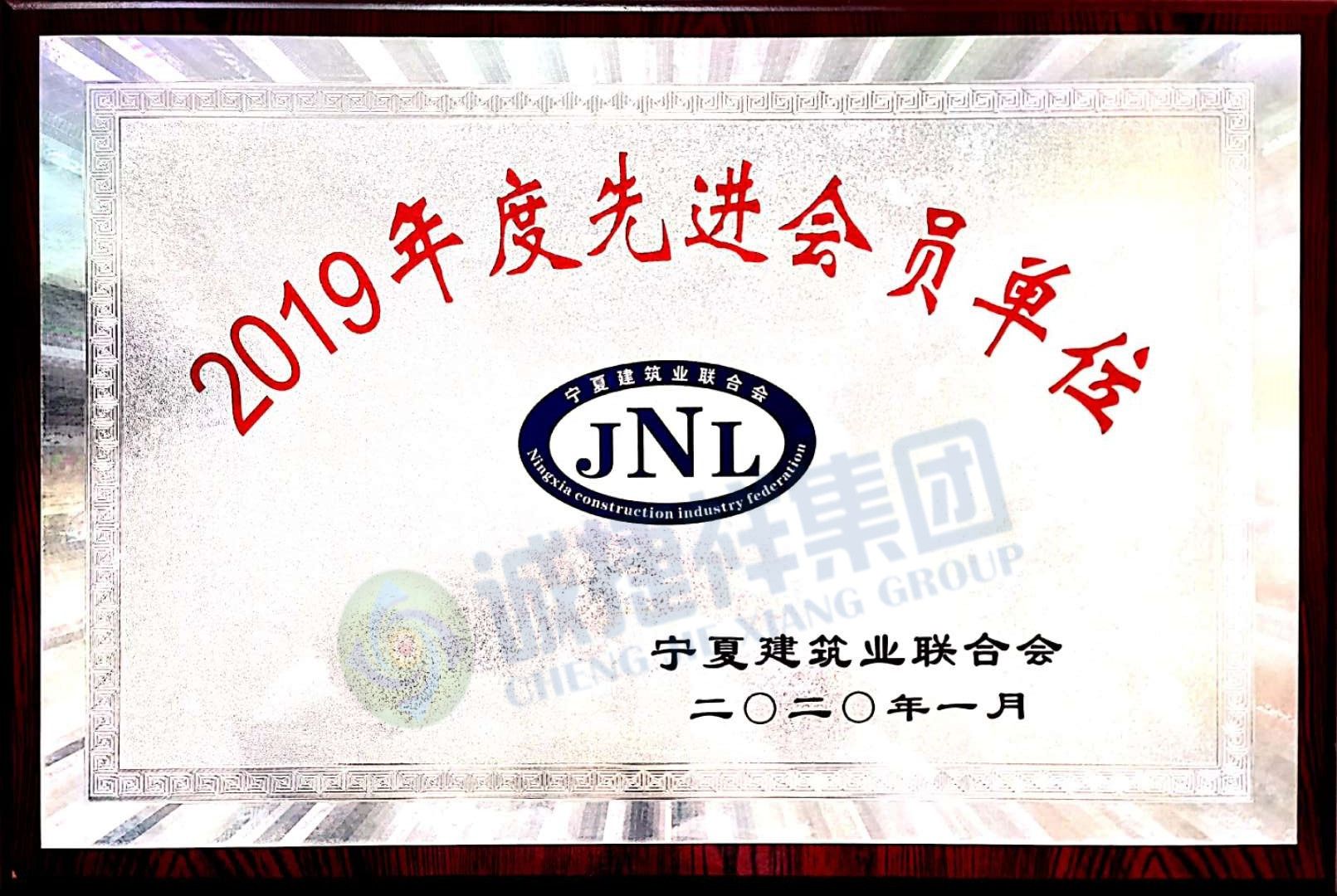 2019年度先进会员单位